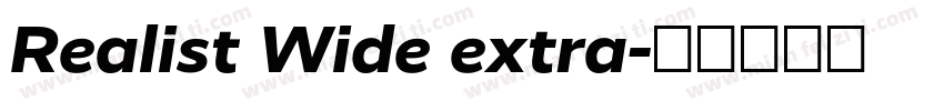 Realist Wide extra字体转换